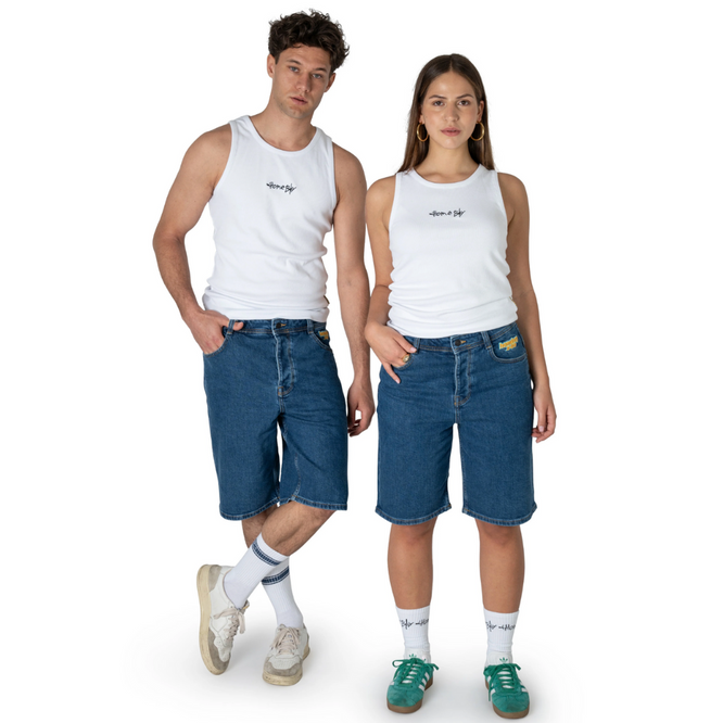 X-Tra Baggy Shorts Bleu délavé