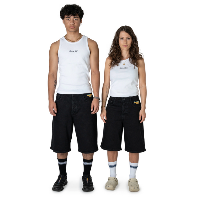 Short X-tra Monster délavé noir