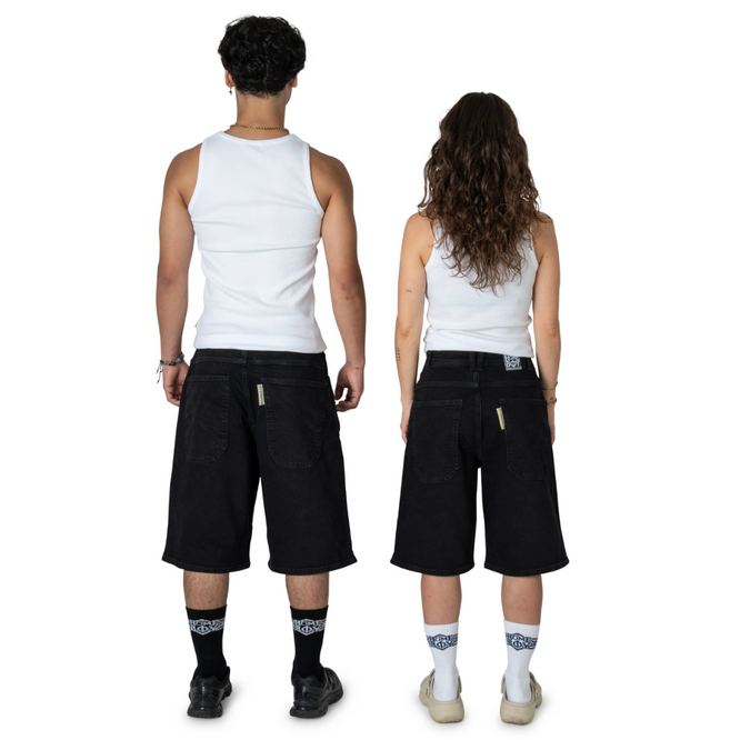 Short X-tra Monster délavé noir