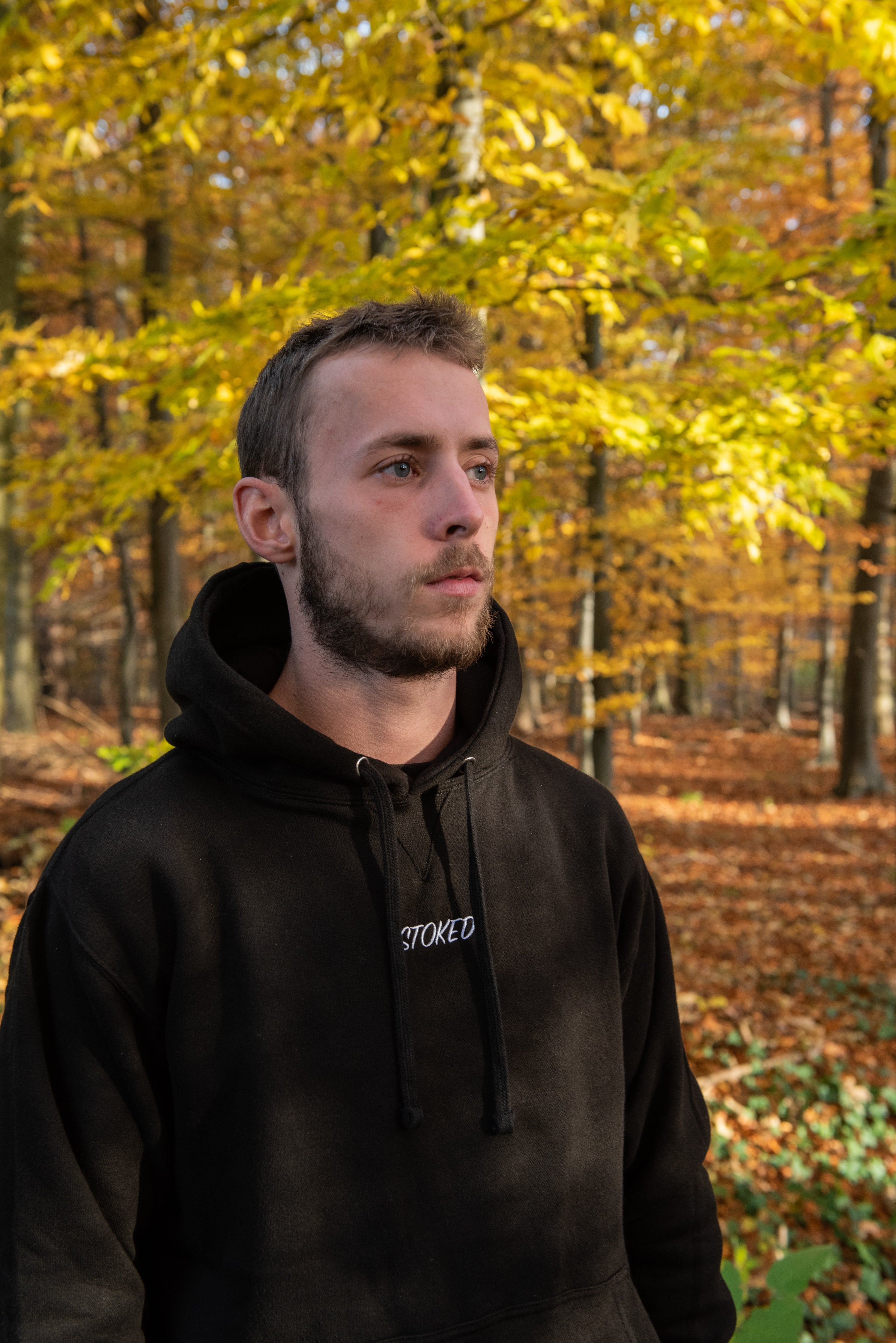 Sweat à capuche Heavyweight Script Jet Black