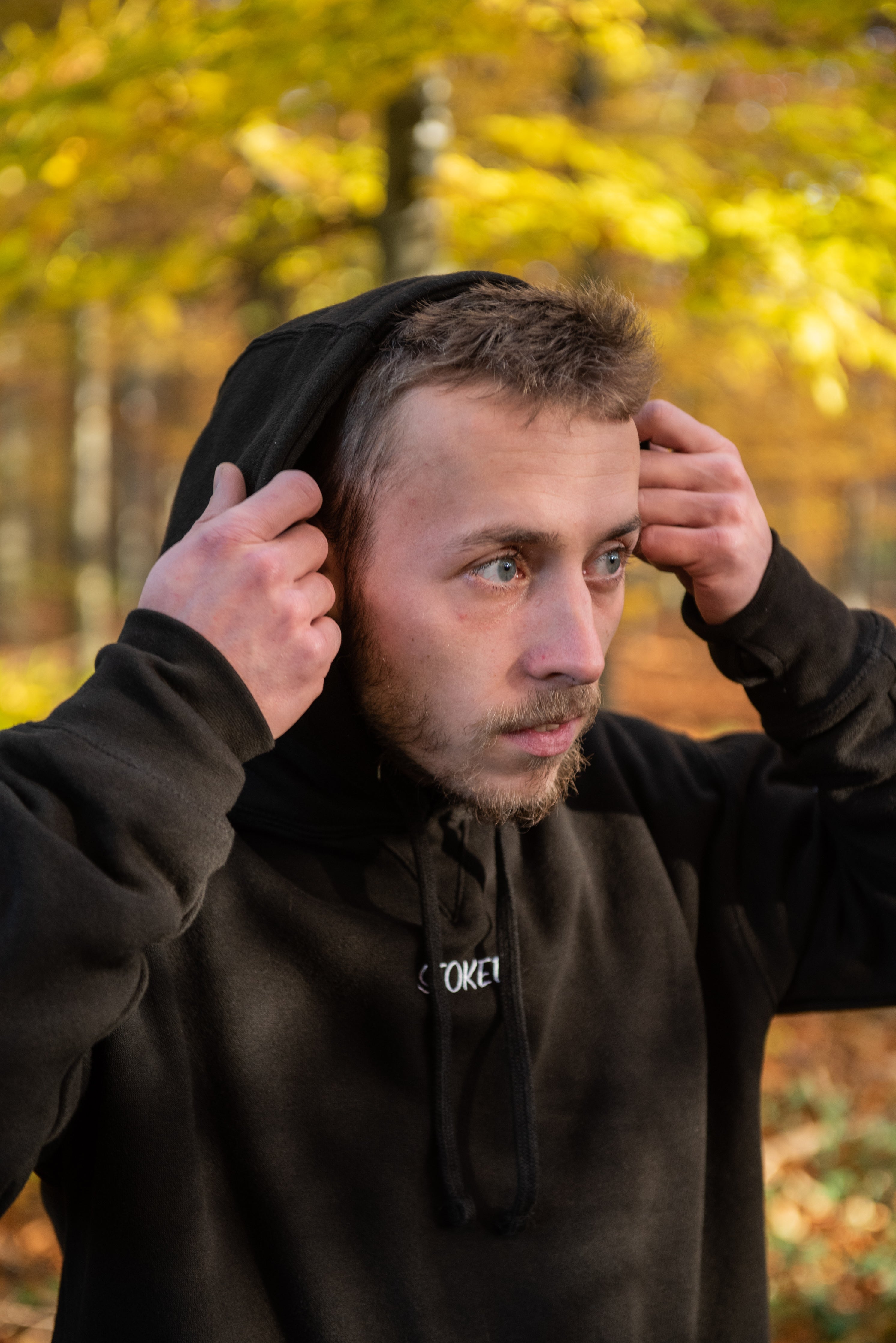 Sweat à capuche Heavyweight Script Jet Black