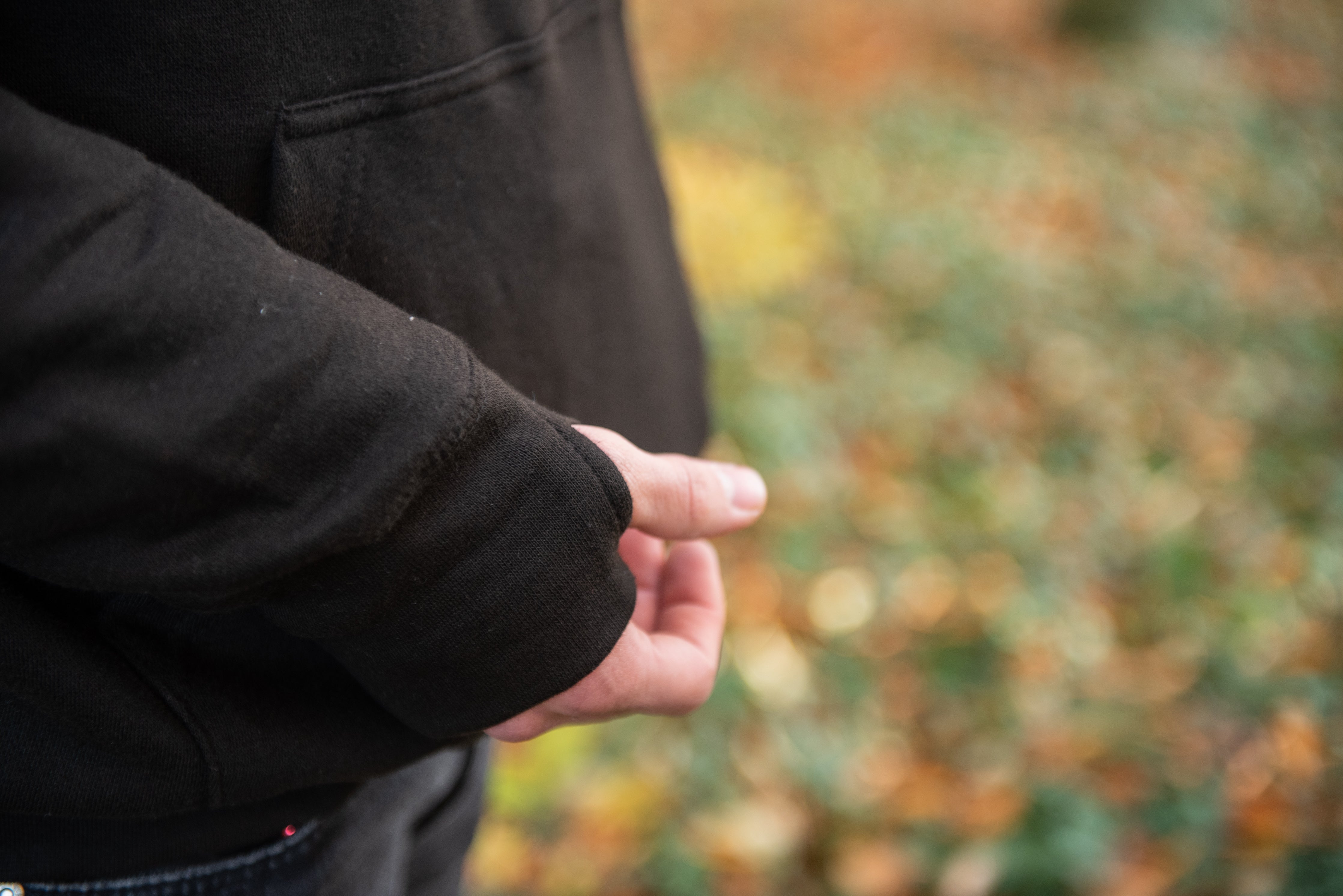 Sweat à capuche Heavyweight Script Jet Black