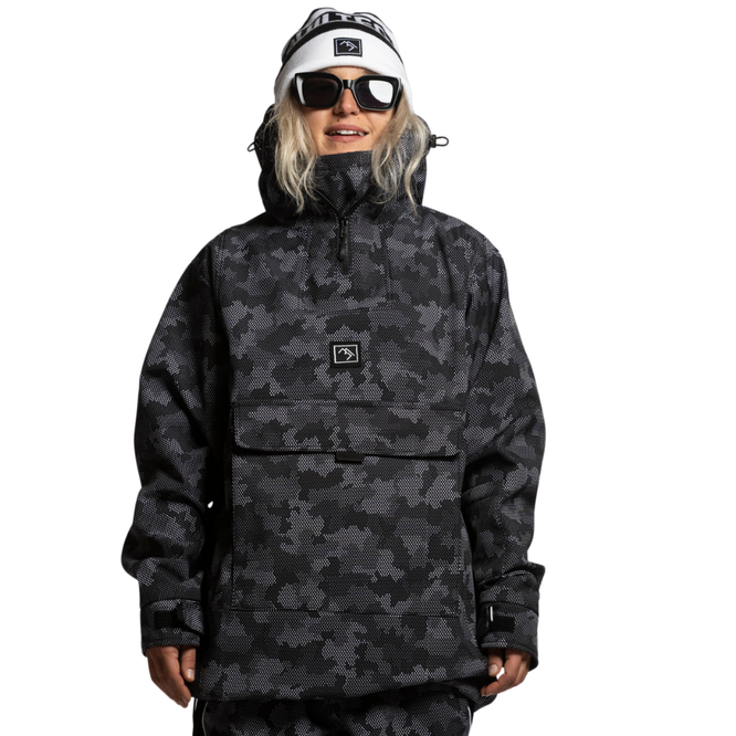 Access Anorak Jacket Black Camo