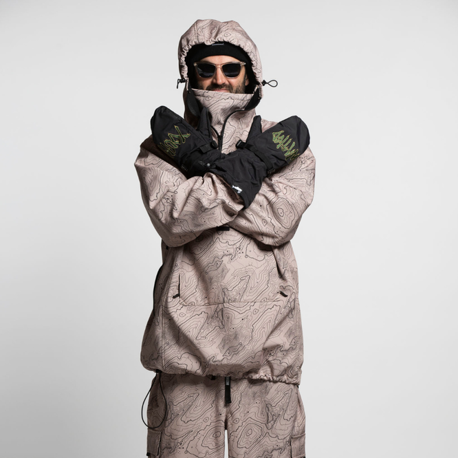 Access Anorak Jacket Contour Print