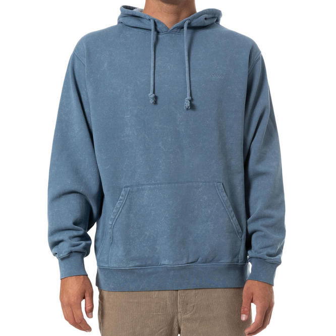 Capuche brodée Fleece Hoodie Spring Blue Sand Wash