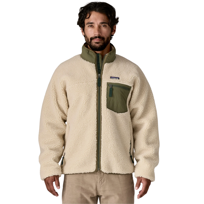 Classic Retro-X® Fleece Jacket Dark Natural/ Basin Green