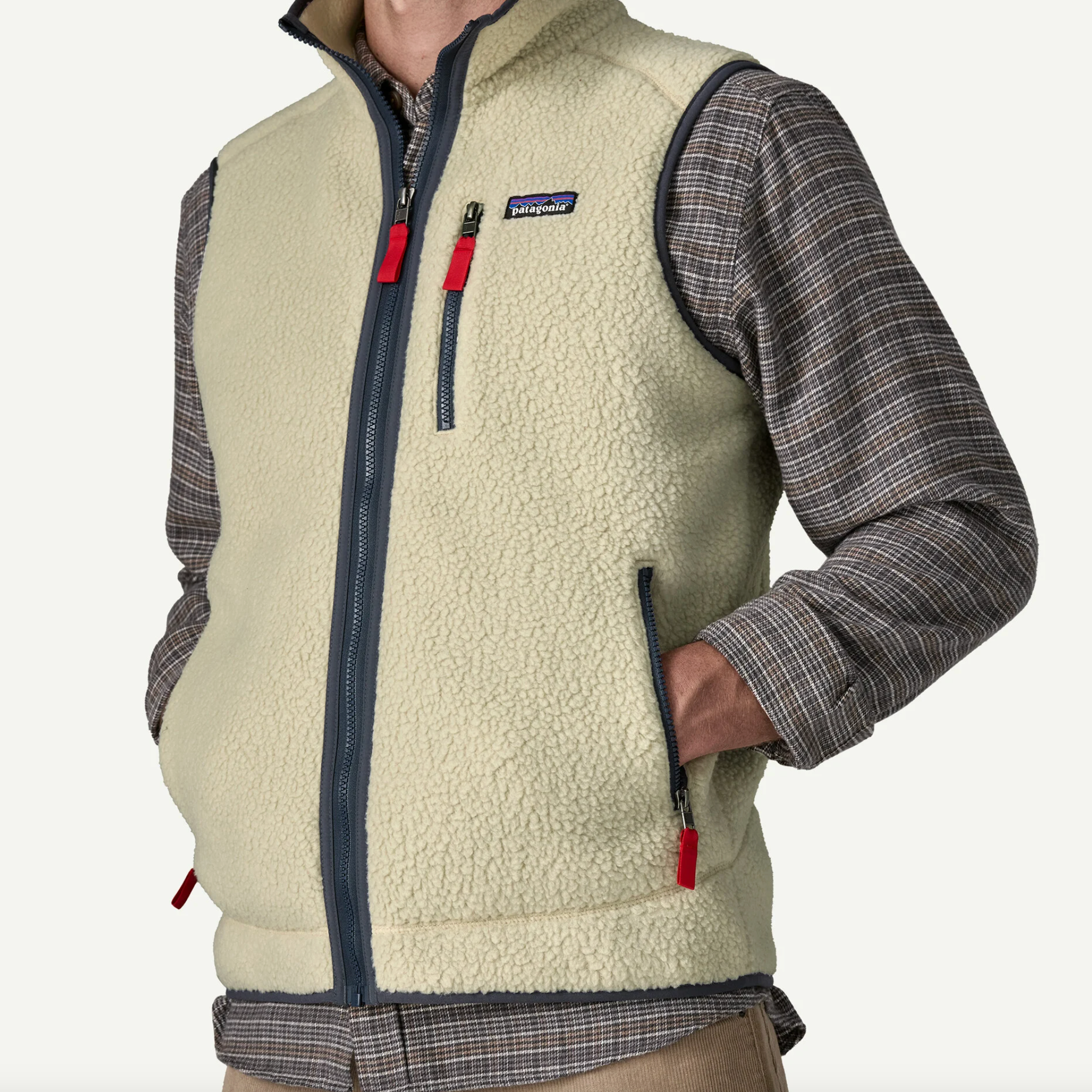 Retro Pile Fleece Vest Black/ Forge Grey