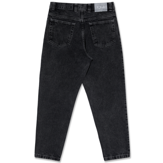 '92 ! Pantalon en denim Silver Noir