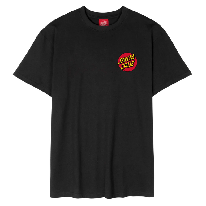 T-shirt classique à pois noir