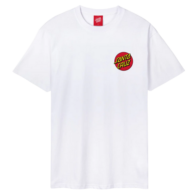 T-shirt Classic Dot Chest blanc