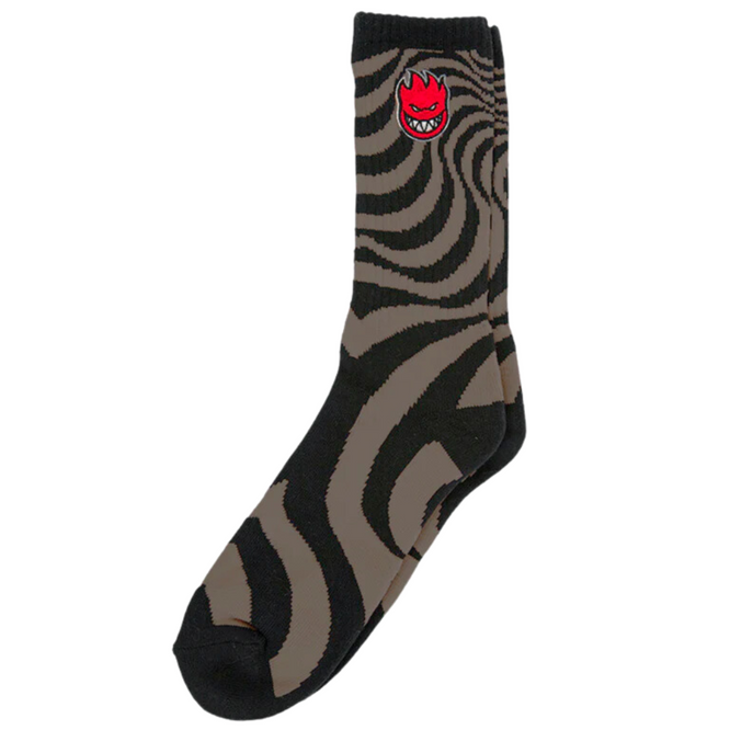 Chaussettes Bighead Fill EMB Swirls Tan/Black