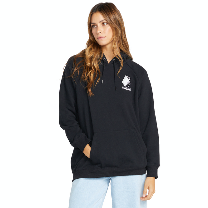 Pull Truly Stoked BF pour femme, noir