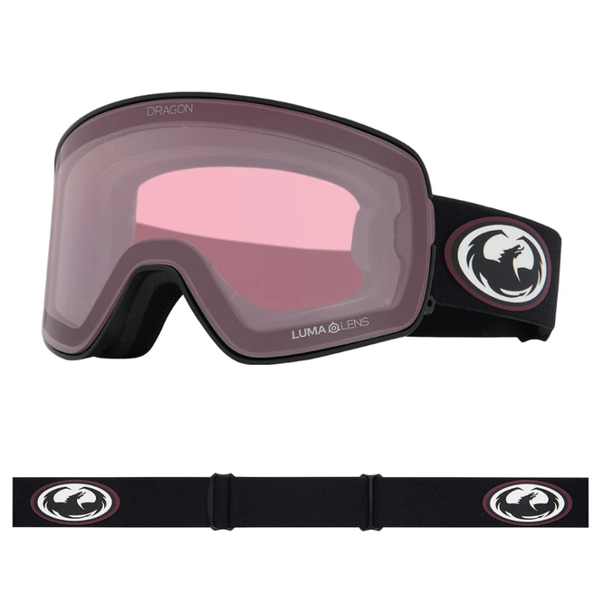 NFX2 Old Skool / LumaLens Red Ionized + LumaLens Light Rose Snowboard Goggles