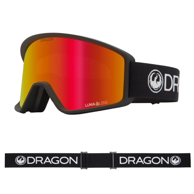 DXT OTG Black/ Lumalens Red Ionized Snowboard Goggles