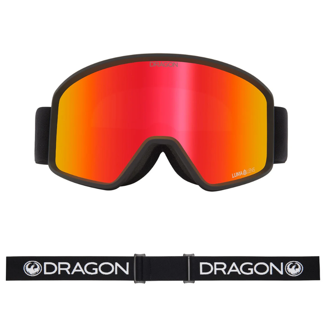 DXT OTG Black/ Lumalens Red Ionized Snowboard Goggles