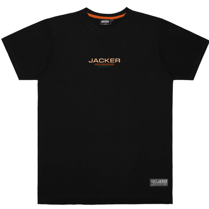 T-shirt Hustler Service Noir