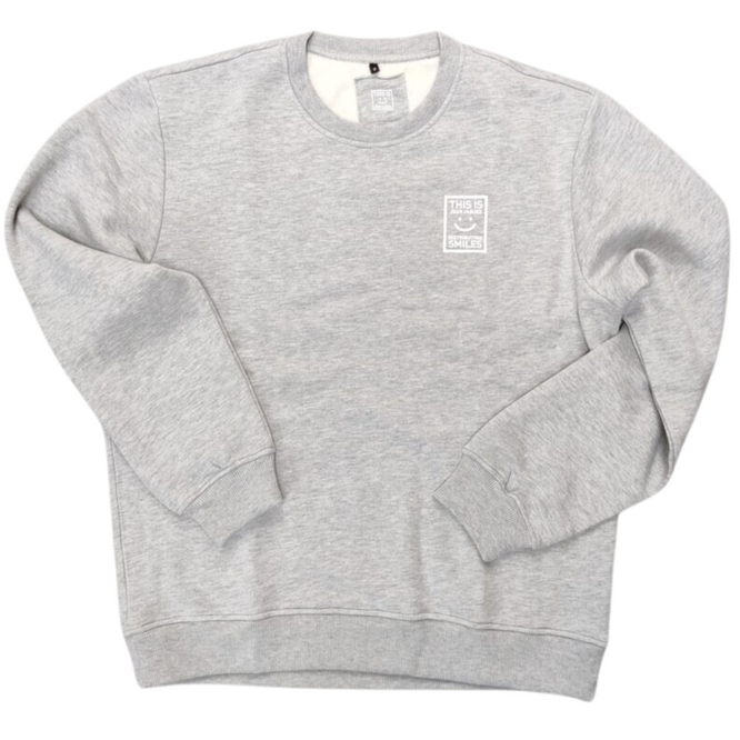 Basic Logo Crew Sweater Grey