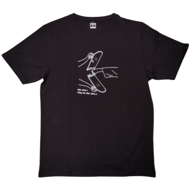 T-shirt Can't Skate noir