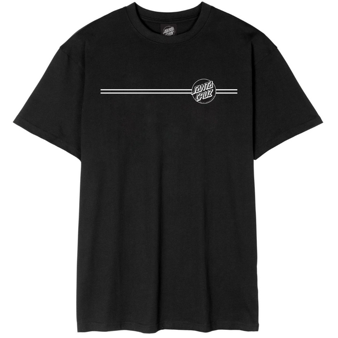 Opus Dot Stripe T-shirt Black