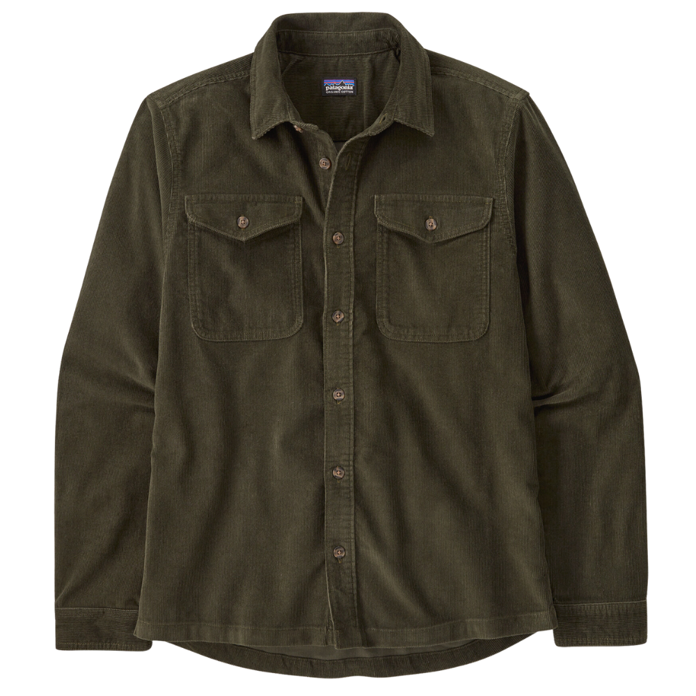 Chemise en velours côtelé Pine Needle Green