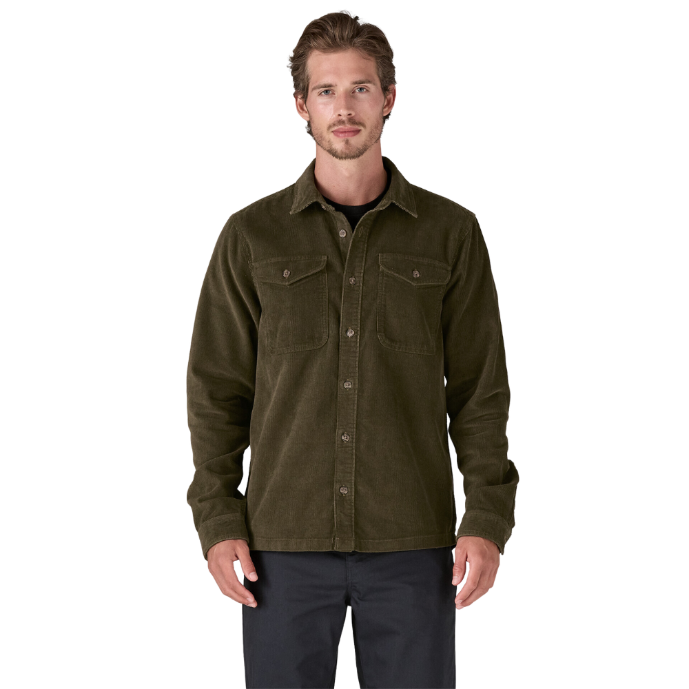 Chemise en velours côtelé Pine Needle Green