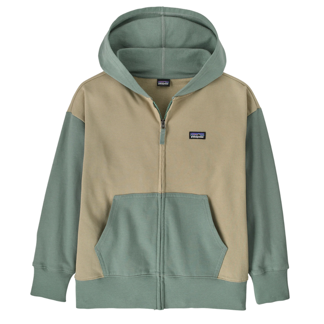 Kids Full Zip Hoodie Sweatshirt Weathered Stone