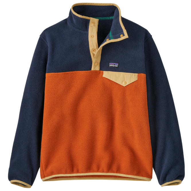 Pull léger en polaire Synchilla® Snap-T® pour enfants Redtail Rust