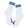 Happy Sad Rib Socks White/Blue
