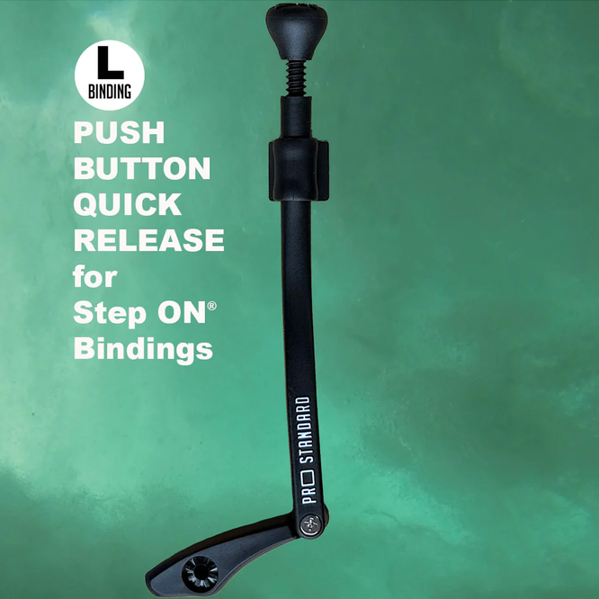 Push Button Left Quick Release for Step On® Bindings Black
