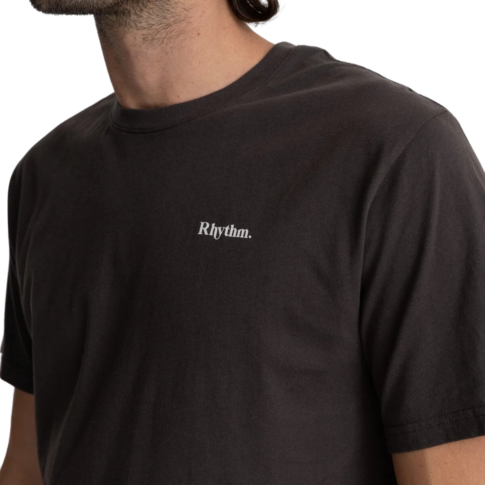 T-shirt Classic Brand Vintage Noir