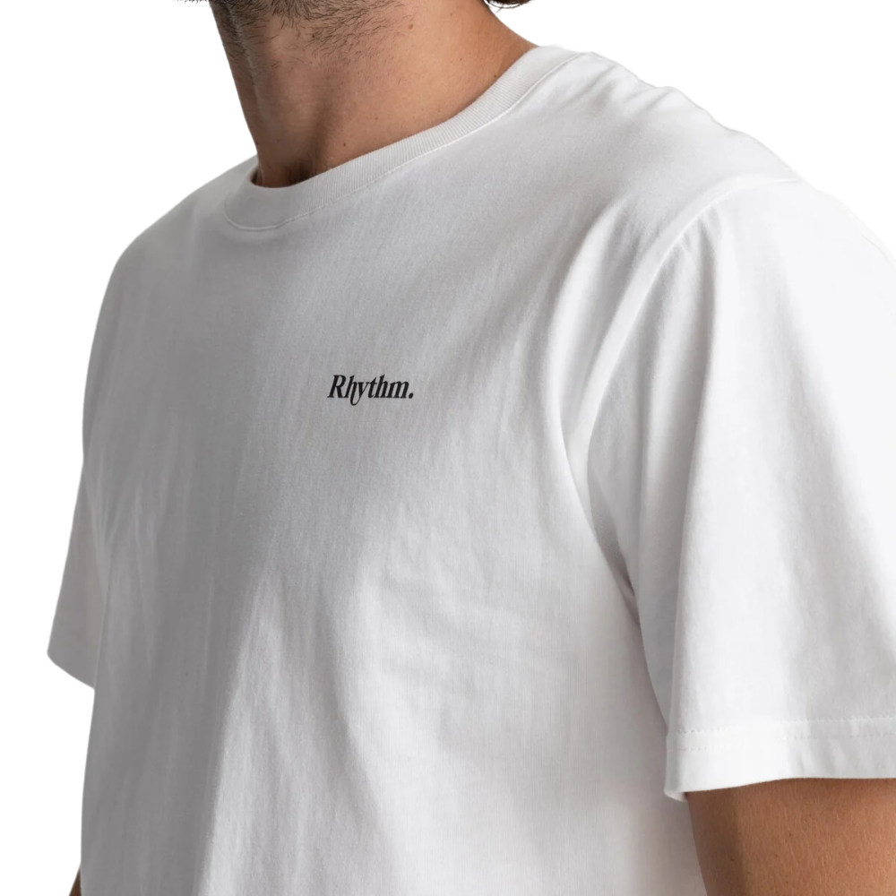 T-shirt Classic Brand Vintage Blanc