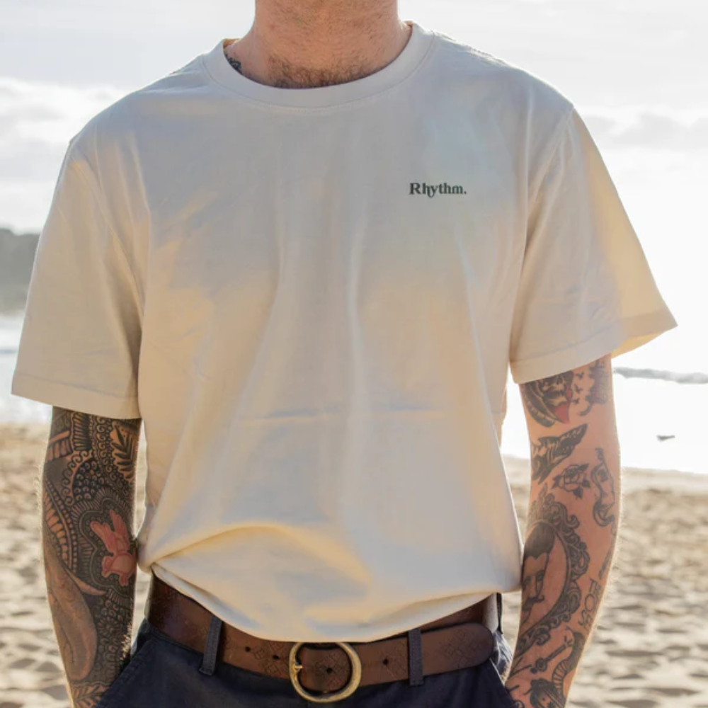 T-shirt Classic Brand Vintage Blanc