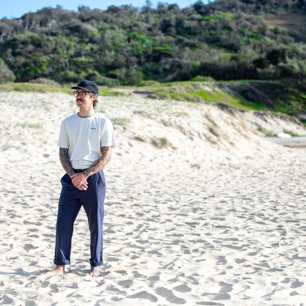 T-shirt Classic Brand Vintage Blanc