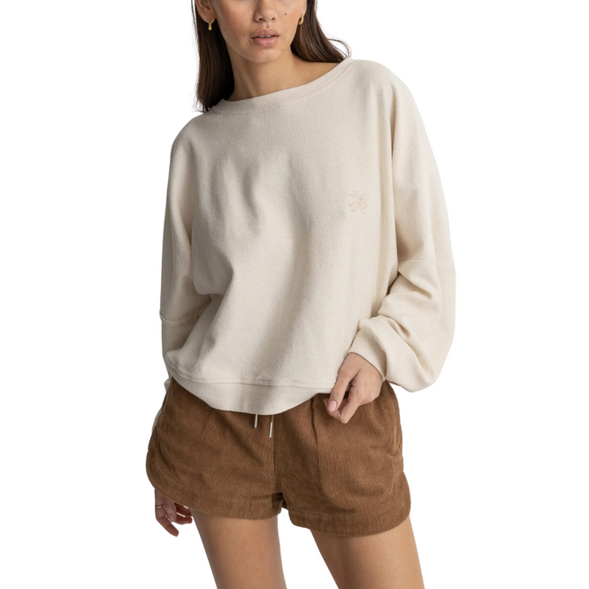 Polaire Reverse Terry Slouch Womens Naturel