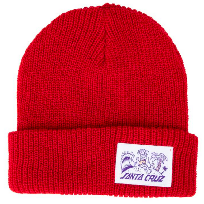 Beach Bum Label Beanie Artisan Red