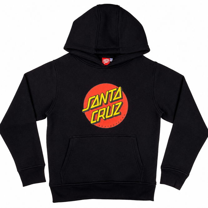 Kids Classic Dot Hoodie Black
