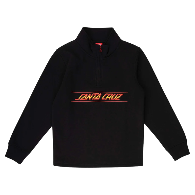 Kids Classic Fade 1/4 Zip Hoodie Black