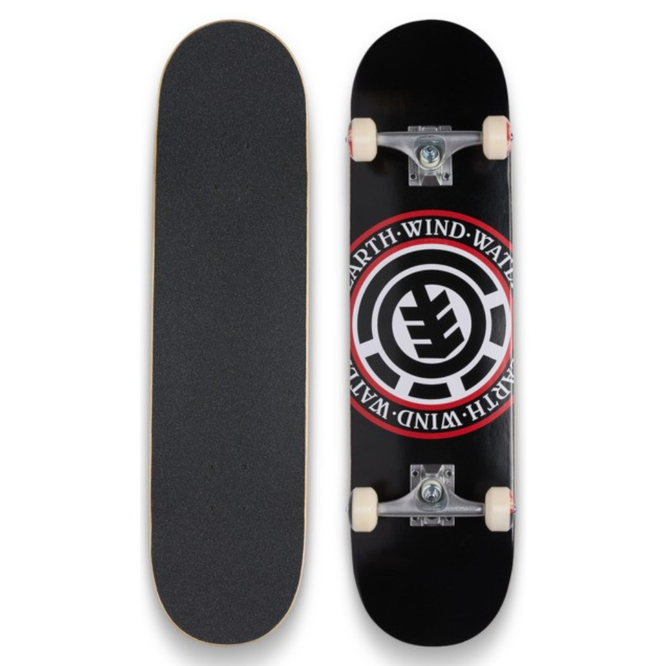 Seal 8.0" Black Complete Skateboard