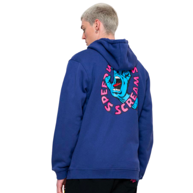 Speed Wheels Scream Zip Hoodie Bleu marine