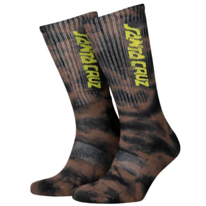 Chaussette Step Strip Black/Brown Tie Dye