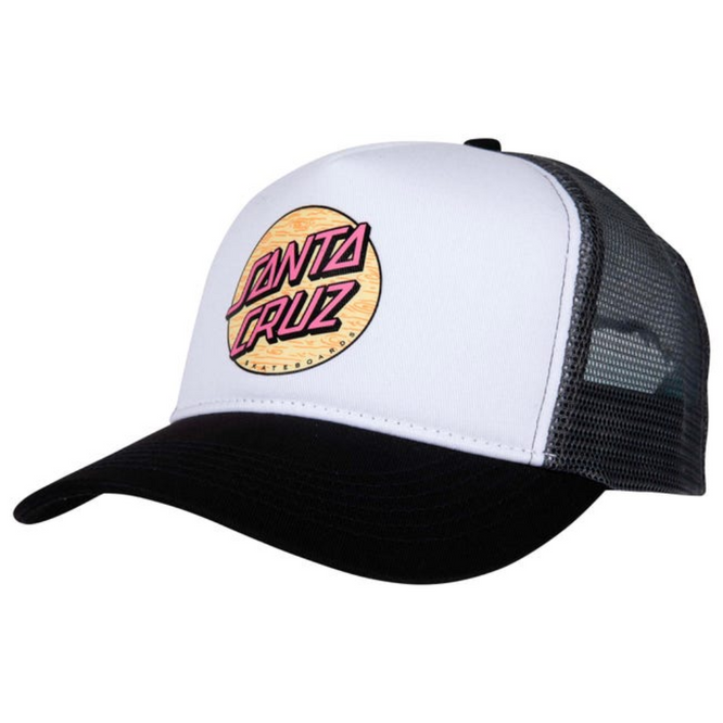 Wagon Dot Meshback Cap White/Grey