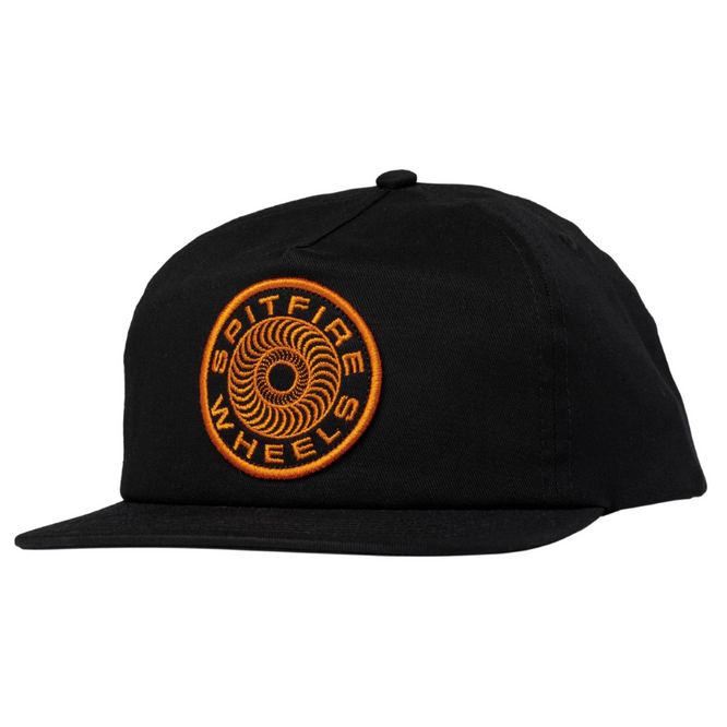Casquette Classic '87 Swirl Patch Snapback Noir/Orange