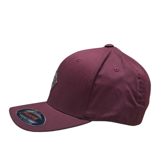 Alpine Fitted Cap Maroon