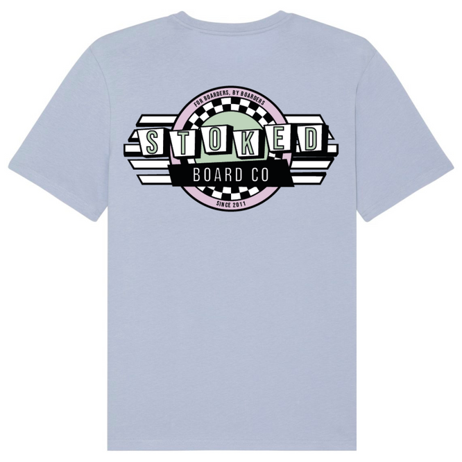 T-shirt American Diner Bleu Serein