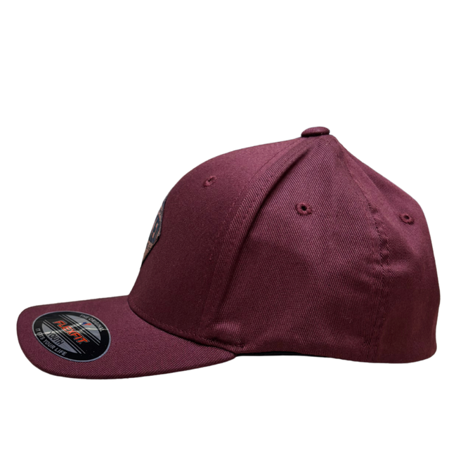 Kids Alpine Fitted Cap Maroon