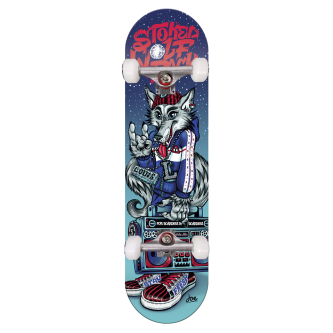 Wolf Pack Louloup 7.75" Complete Skateboard