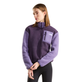 Womens Yumiori 1/4 Zip Fleece Jacket Bark Mist/Slate Moss