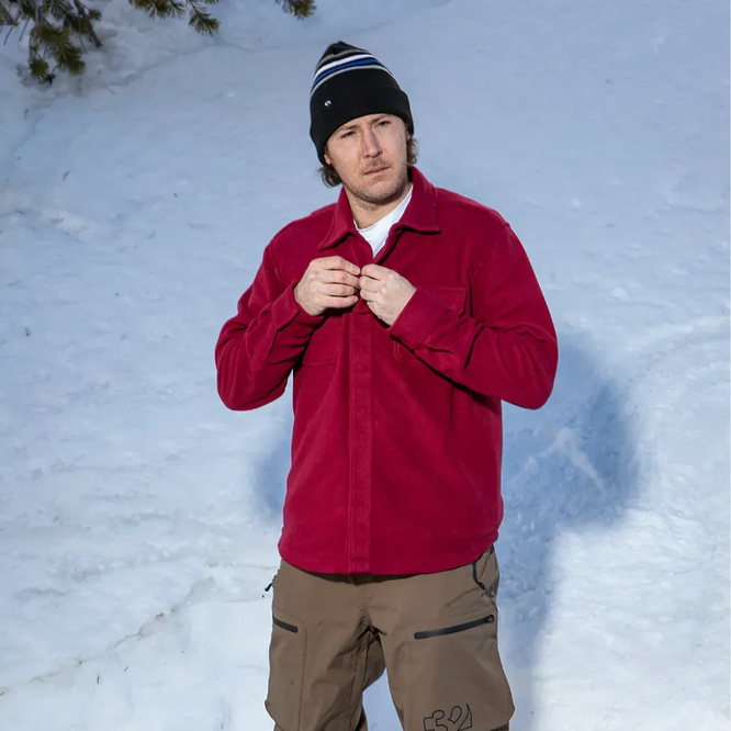 Rest Stop Fleece Shirt Brick