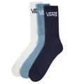 Chaussettes courtes classiques pour enfants, paquet de 3, bleu Copen