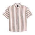 Kids Lawson Stripe Short Sleeve White/Vivid Verdant